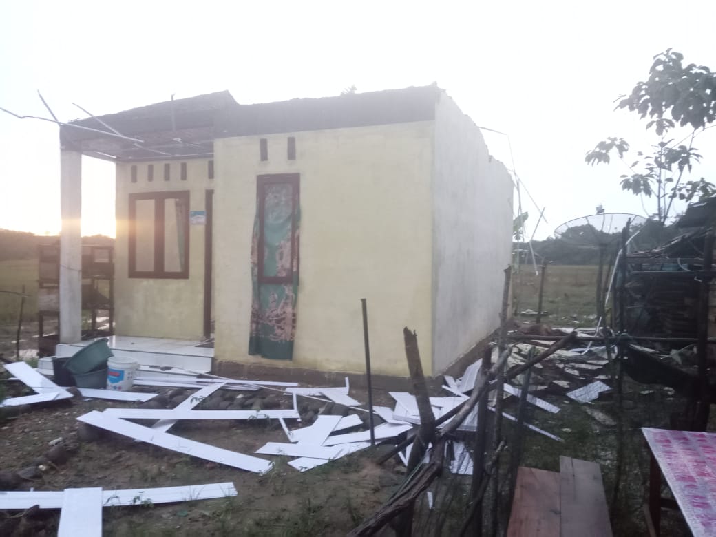 16 Rumah Dihantam Puting Beliung Di Aceh Timur