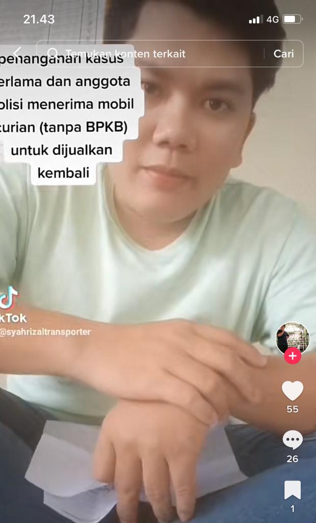 Sempat Viral! Aipda DP Bantah Jual Mobil Curian