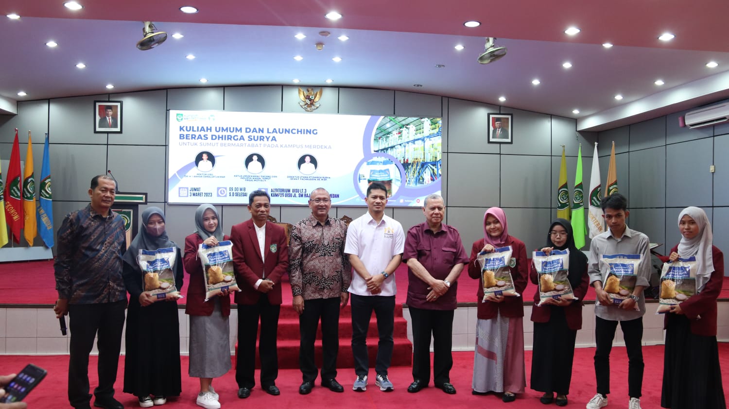 UISU Launching Beras Dhirga Surya