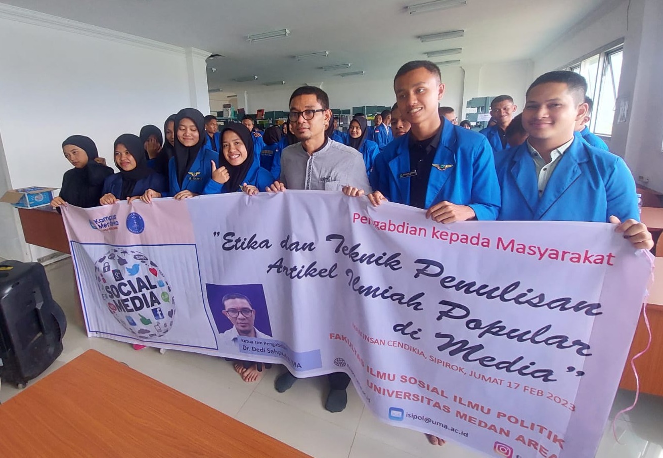 Dosen Fisipol UMA Pengabdian Masyarakat Di MAN Cendikia Sipirok