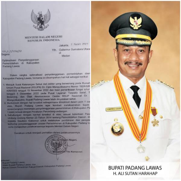 Sah, Mendagri Aktifkan TSO Sebagai Bupati Palas