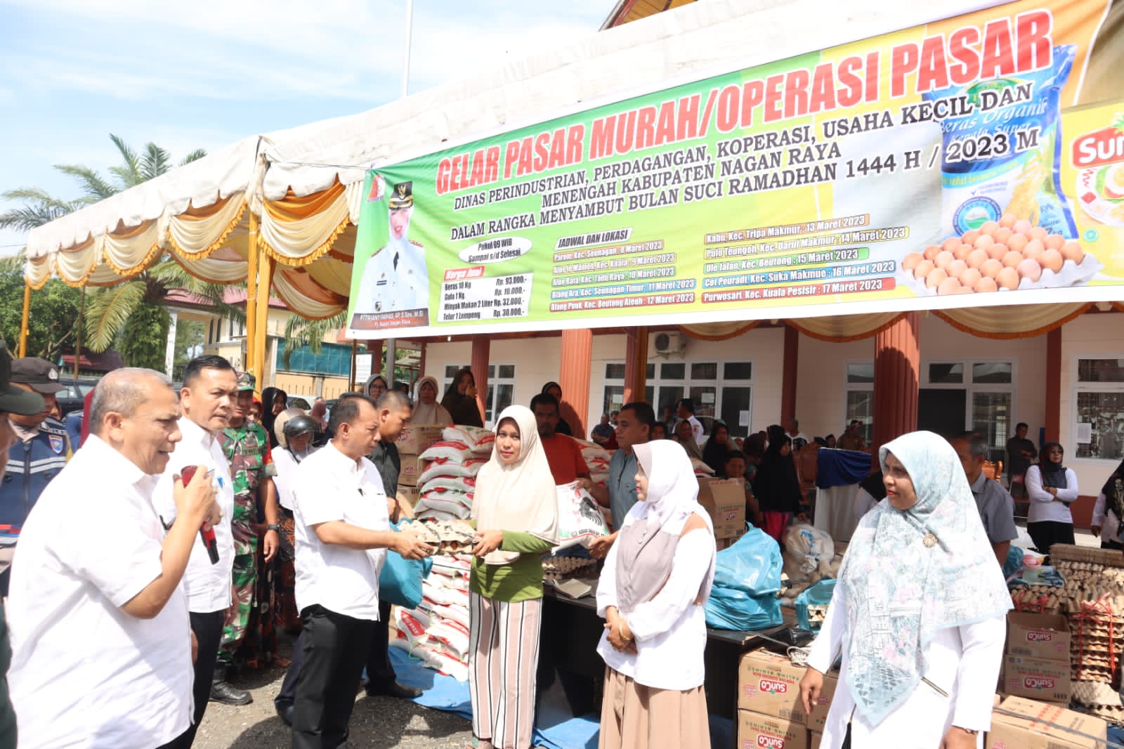 Pemkab Nagan Raya Buka Pasar Murah, Ini Lokasinya