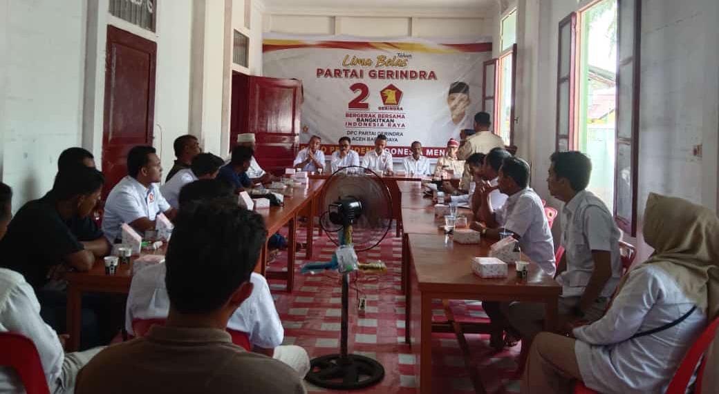 Hadapi Pemilu 2024 DPC Partai Gerindra Abdya Gelar Konsolidasi