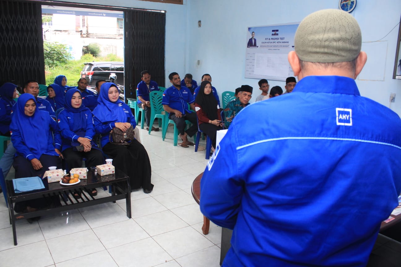 Banyak Tokoh Di Sabang Daftar Bacaleg Ke Partai Demokrat