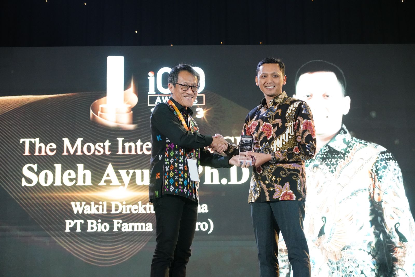 Sukses Atasi Pandemi, Wakil Direktur Utama Bio Farma Diganjar The Most Intelligence CIO