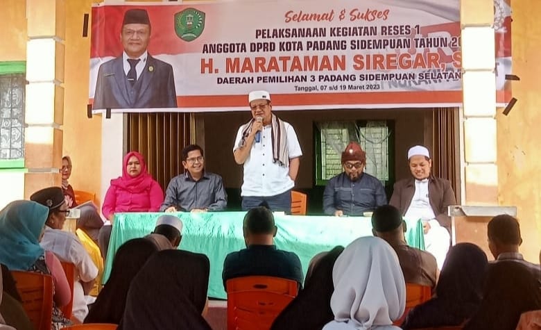 Anggota DPRD Sidempuan Marataman Siregar Jemput Aspirasi Masyarakat