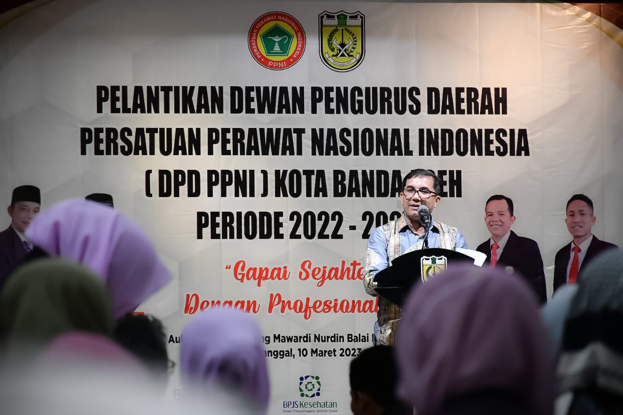 Pengurus PPNI Banda Aceh Dilantik, Ini Pesan Pj Wali Kota