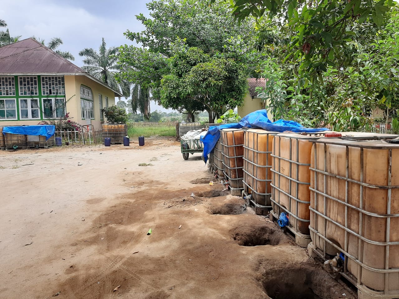 Rumah Karyawan PTPN IV Kebun Balimbingan Jadi Tempat Penimbunan BBM