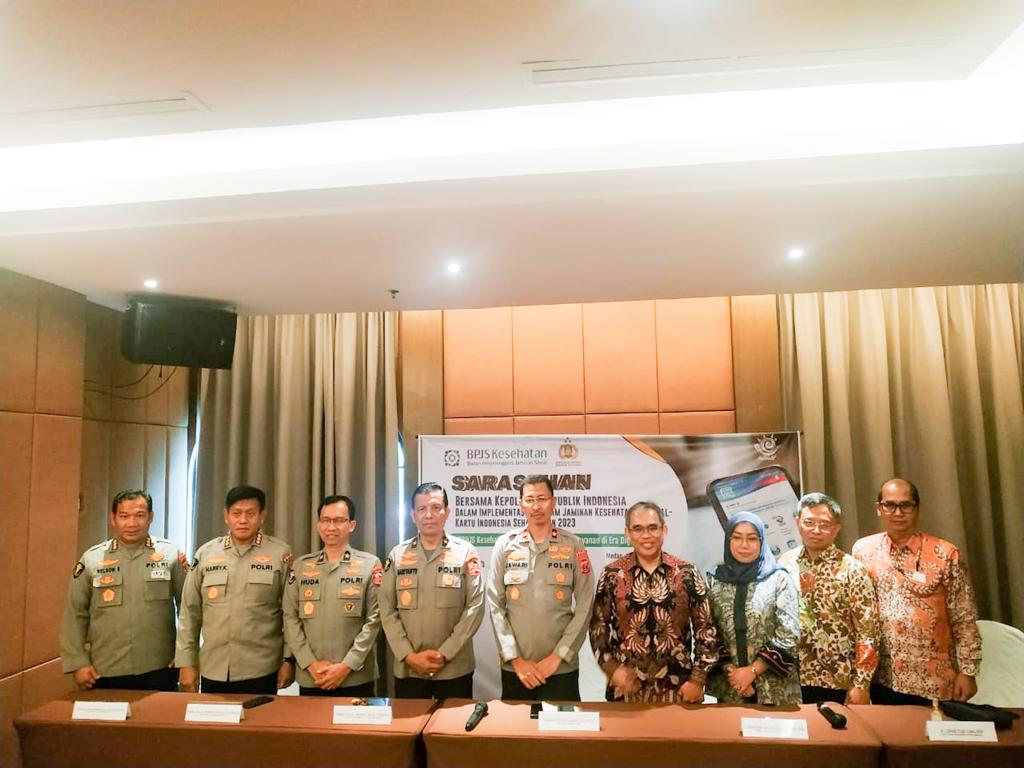 Sarasehan Bersama Polda Sumut, BPJS Kesehatan Pastikan Proses Pelayanan Kesehatan tidak Diskriminasi