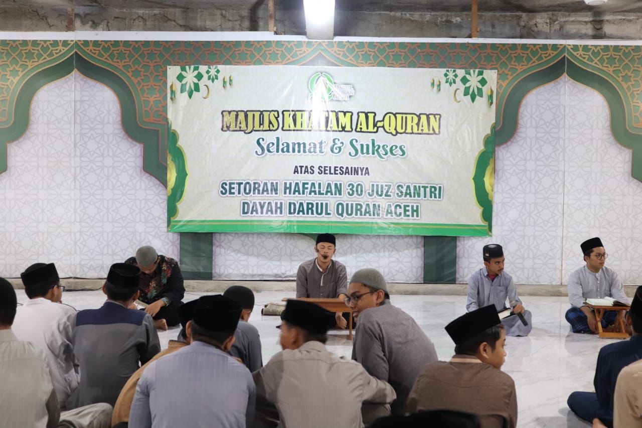 Tujuh Santri Dayah Darul Quran Aceh Khatam Hafalan 30 Juz Alquran