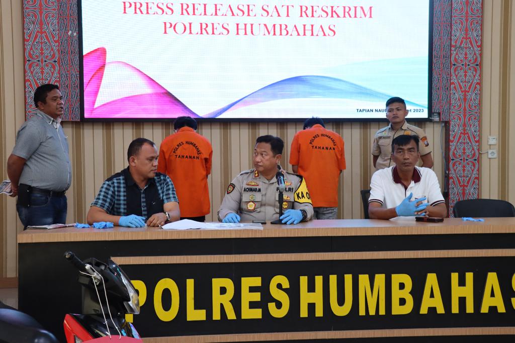 Polres Humbahas Ungkap Pencurian Sepeda Motor