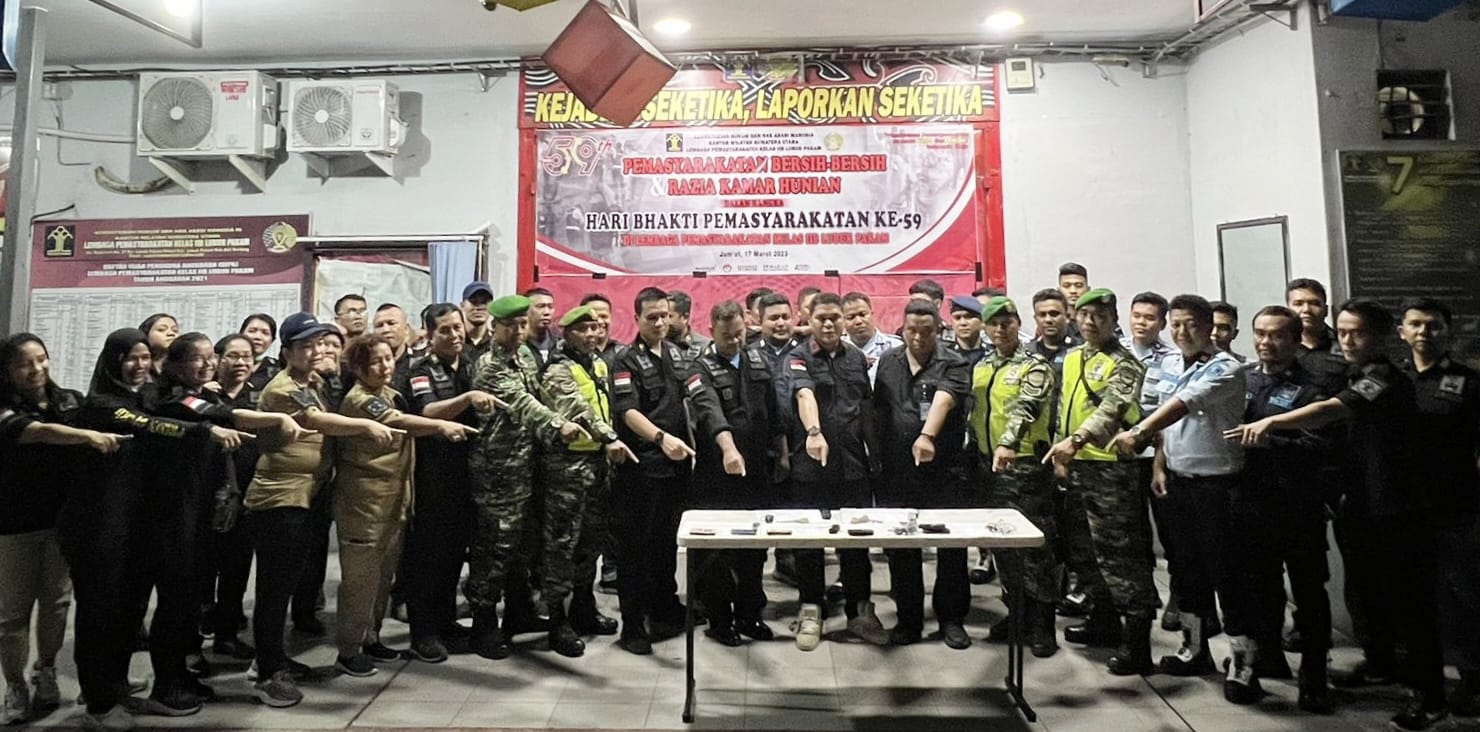 7 HP, 5 Pisau Kater Hingga Handset Disita Dari Warga Binaan Lapas Lubukpakam