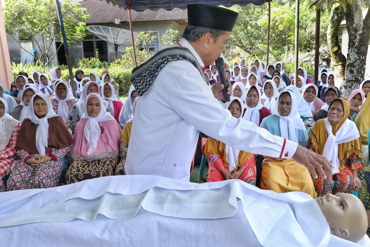 Usbat Ganjar Sumut Gelar Pelatihan Mengafani Jenazah untuk Masyarakat Tapanuli Tengah