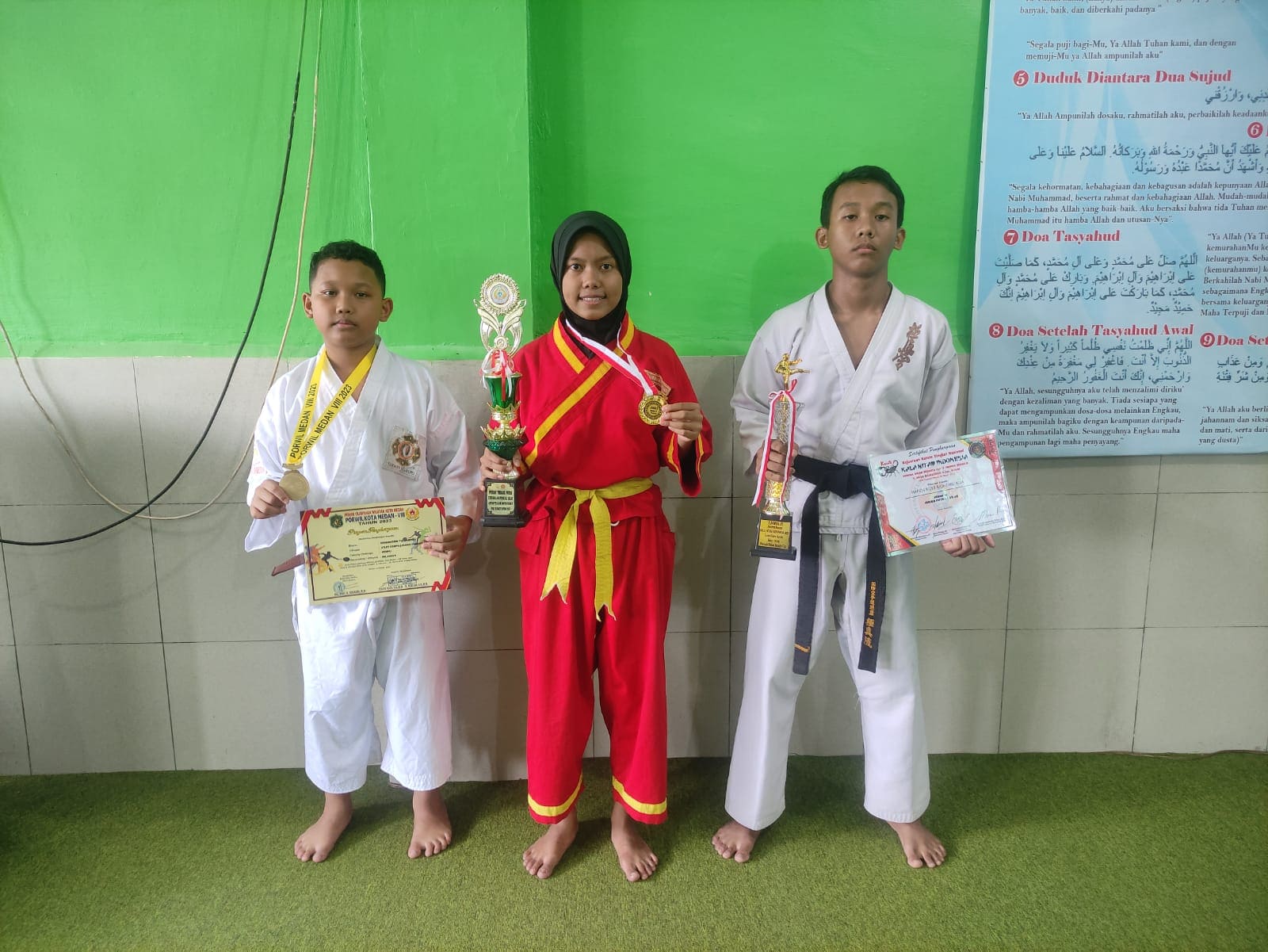 Siswa SMP Muhamadiyah 1 Medan Juara Pencak Silat, Kempo Dan Karate