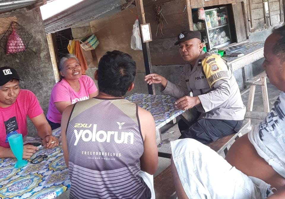 Musim Kemarau, Bhabinkamtibmas Sosialisasi Pencegahan Karhutla
