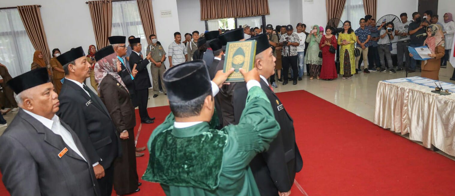 11 Pejabat Tinggi Pratama Pemko P.Siantar Dilantik, Sekda Jadi Staf Ahli Wali Kota