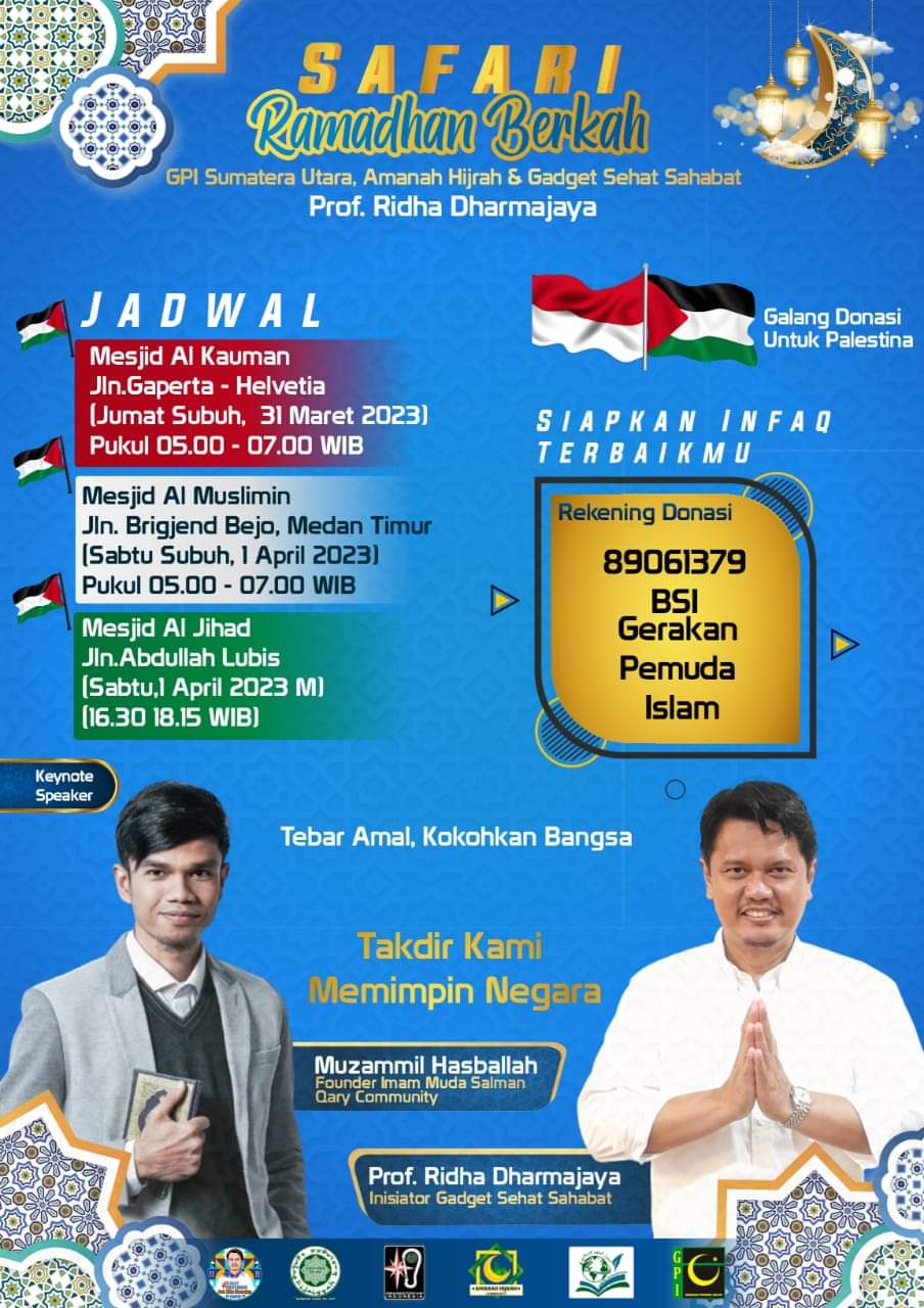 Gerakan Pemuda Islam Sumut Adakan Safari Ramadhan Berkah Dan Galang Donasi Palestina