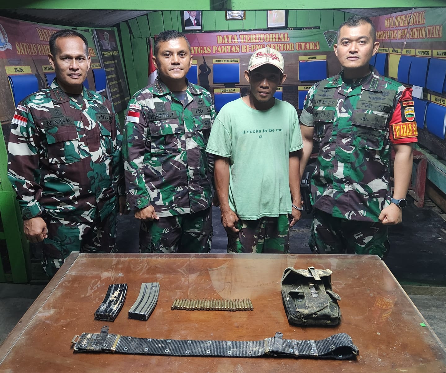 Pangdam I/BB Apresiasi Yonif 132 Mampu Sadarkan Warga Serahkan Puluhan Peluru Tajam