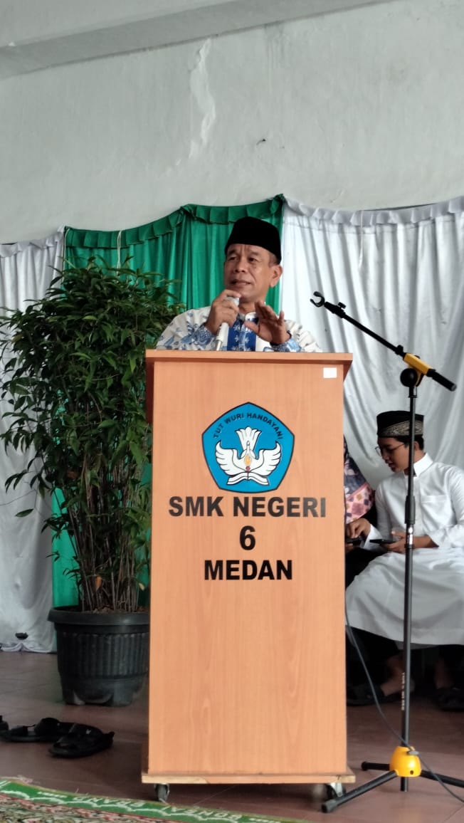 SMKN 6 Medan Peringati Isra Miraj Dan Pesantren Ramadhan