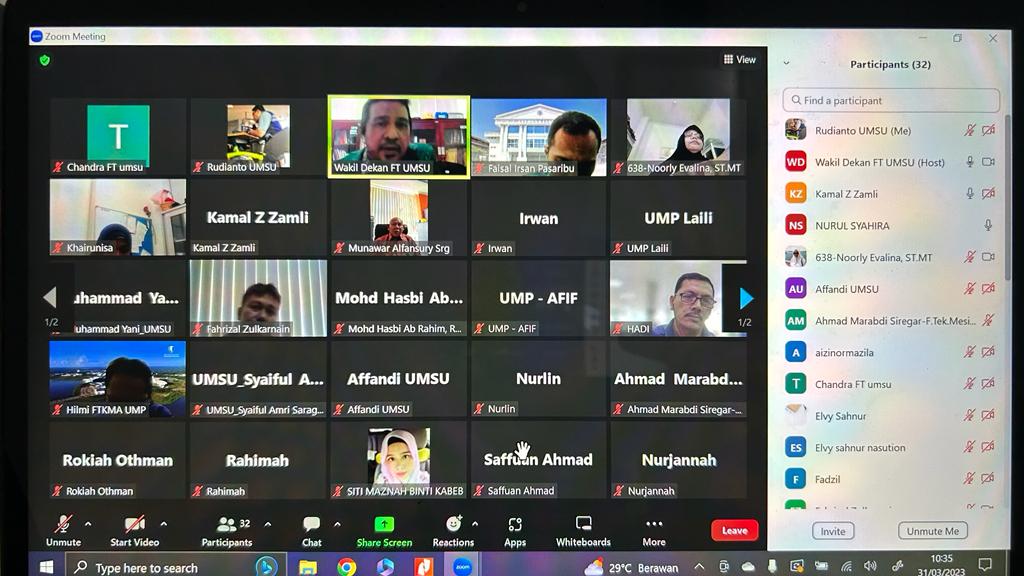 Empat Proyek Penelitian FT UMSU-UMP Malaysia Siap Dimulai