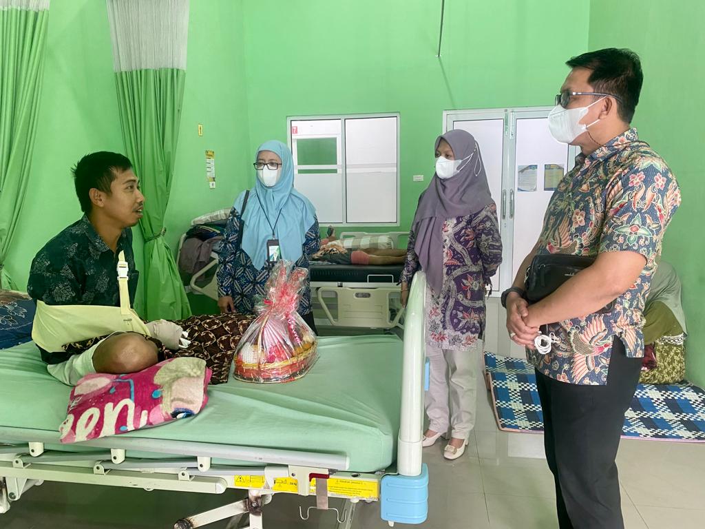 BPJamsostek Kunjungi Pasien Kecelakaan Kerja Di RSUD Langsa