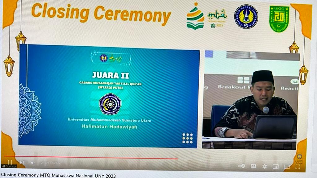 Mahasiswa UMSU Borong Prestasi Di MTQN Mahasiswa