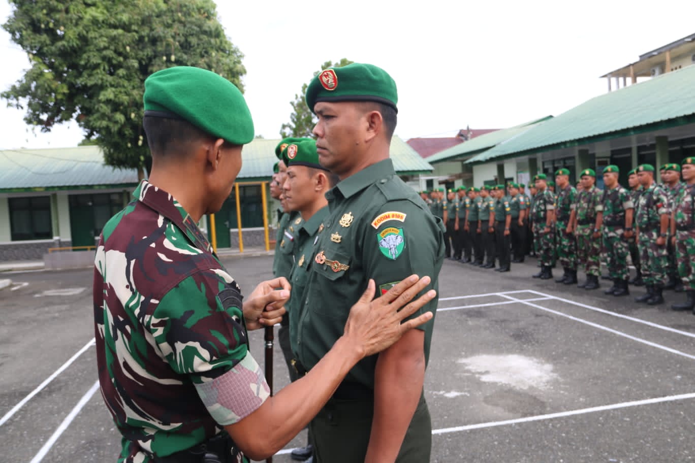 24 Prajurit Kodim 0105/Aceh Barat Naik Pangkat
