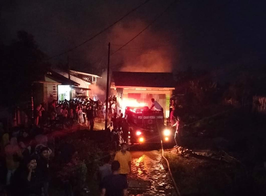 Tiga Rumah Jadi Arang Di Aceh Tamiang