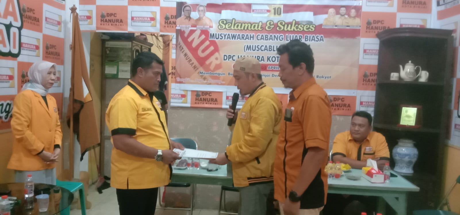 Muscablub DPC Hanura Binjai, Zainal Abiddin Nasution Terpilih Aklamasi