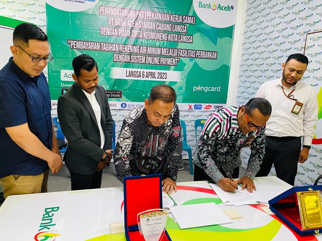 Perumda Air Minum Tirta Keumuneng Dan BAS Kerjasama Pembayaran Online
