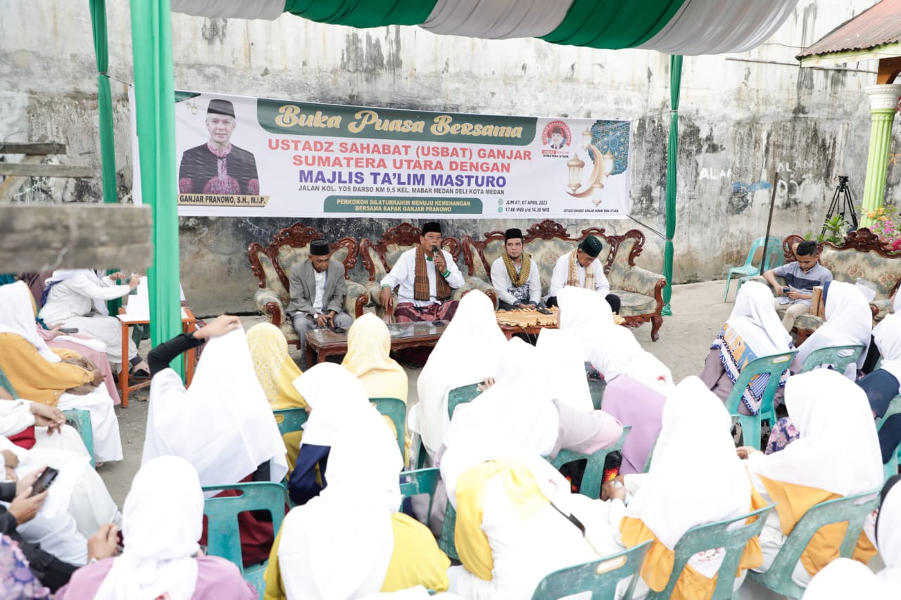 Usbat Ganjar Gelar Ngabuburit Bermanfaat Dan Bukber Bareng Majelis Taklim Medan