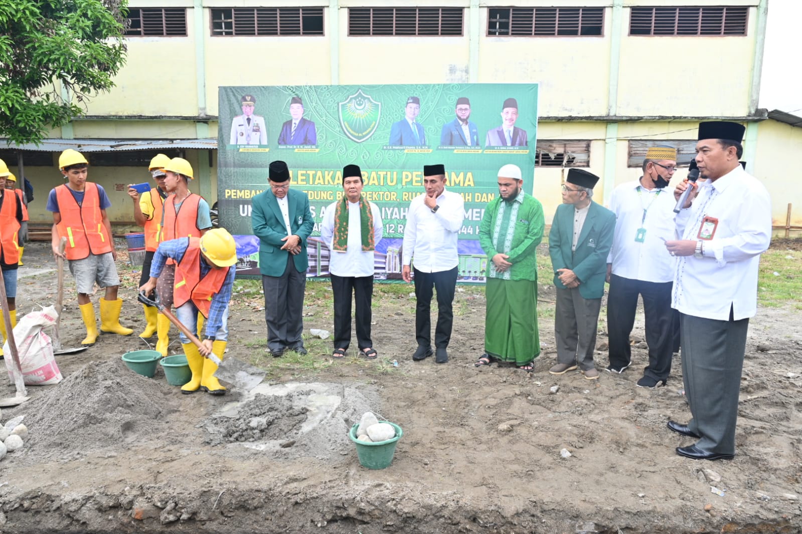 Gubsu Letakkan Batu Pertama Pembangunan Gedung Baru UNIVA