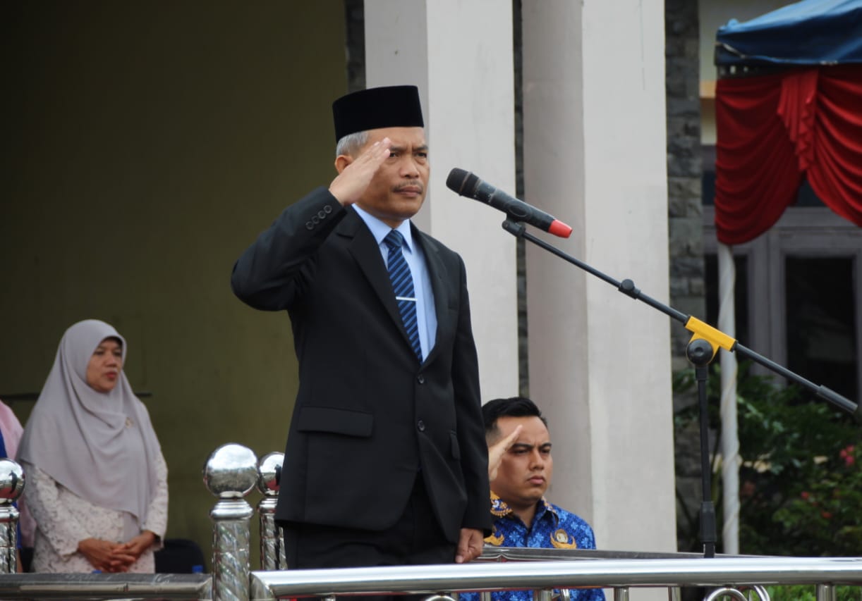 Di Palas, Arpan Nasution Pimpin Upacara Hardiknas 2023