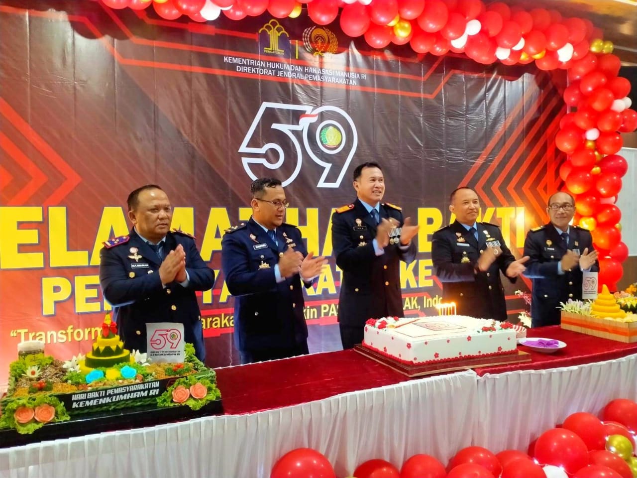 Kemenkumham Sumut Upacara HBP Dan Halal Bihalal