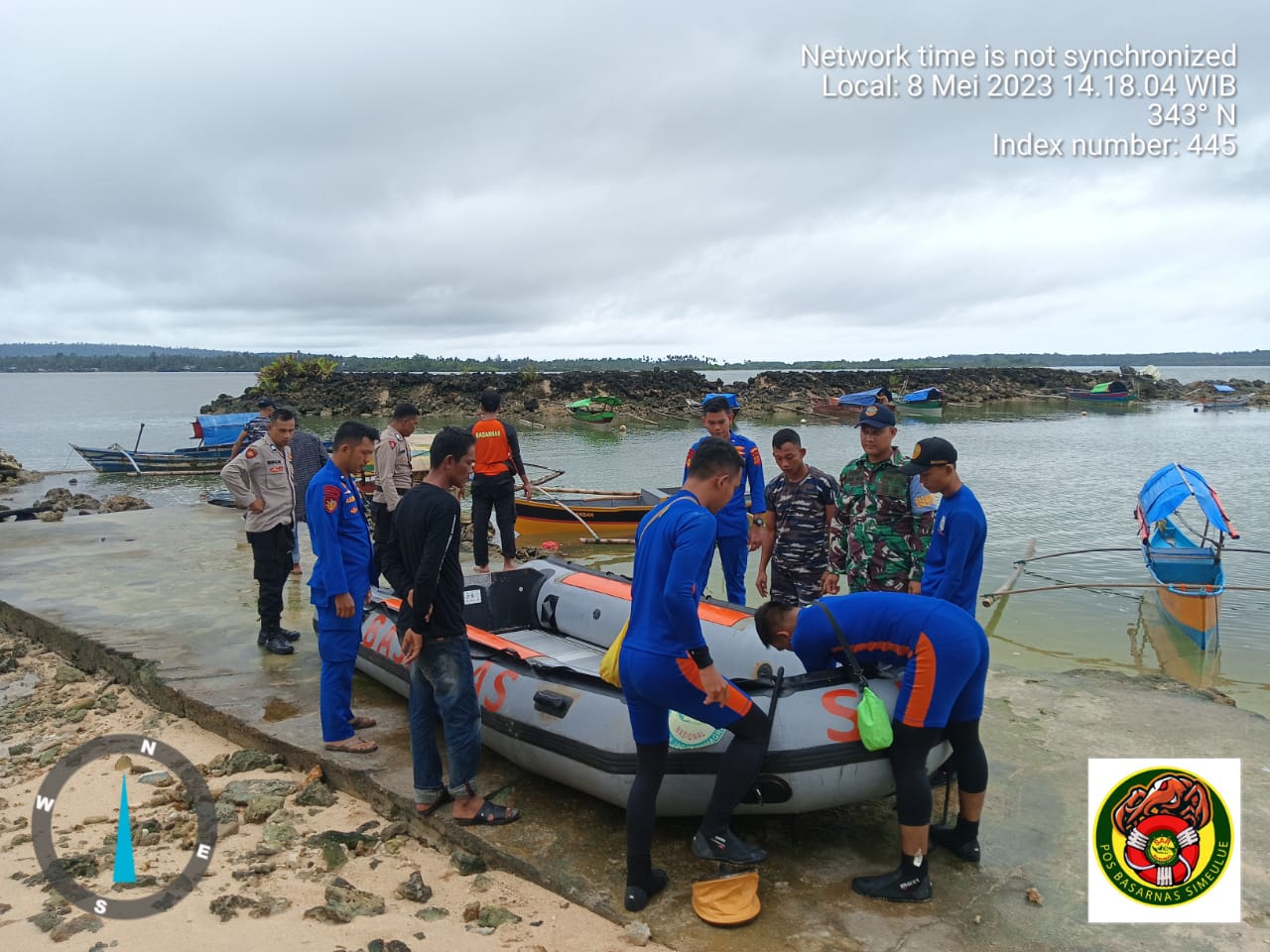 Danlanal: Pencarian Nelayan Simeulue Terkendala Cuaca