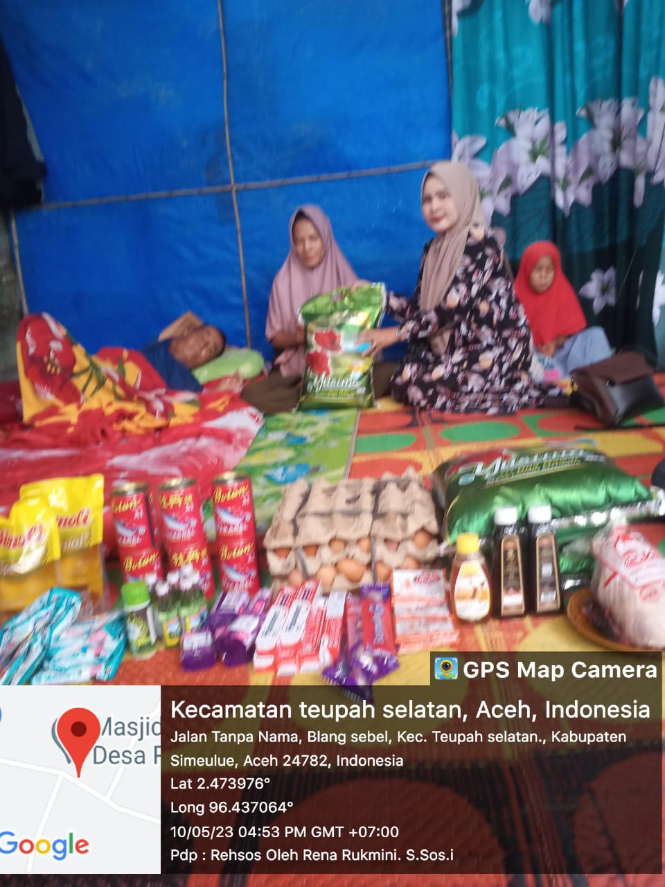 Dinsos Simeulue Sumbang Warga Penderita Tumor
