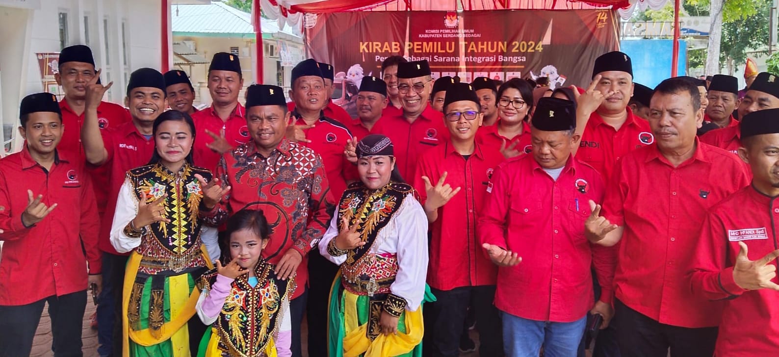 PDI Perjuangan Sergai Komit Menangkan Ganjar Pranowo