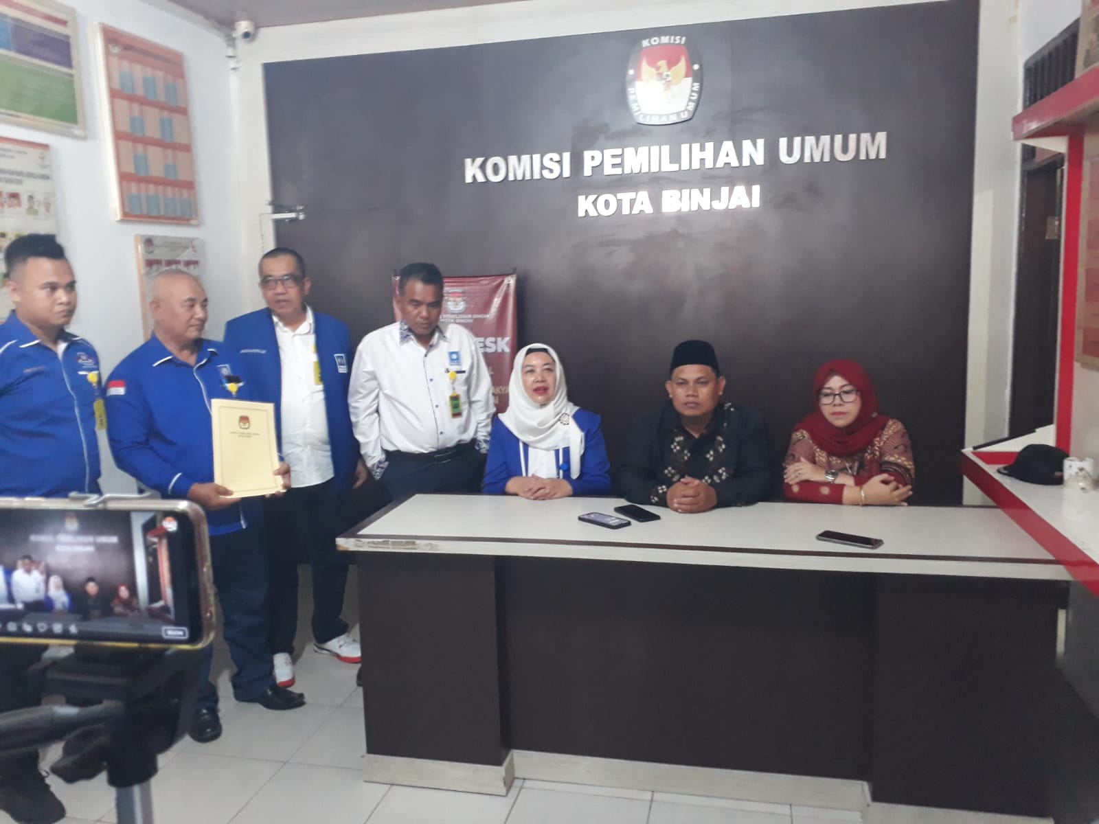 PAN Daftarkan Bacaleg Ke KPU Binjai