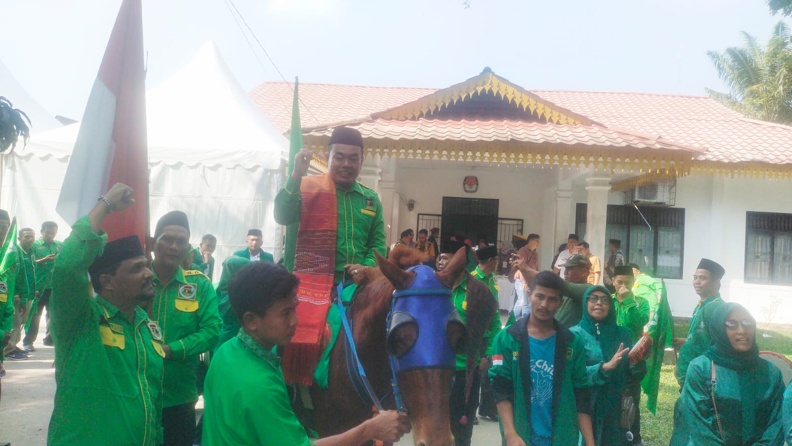 Daftarkan Bacaleg Dengan Berkuda, Ketua PPP DS: Simbol Kenaikan Kursi