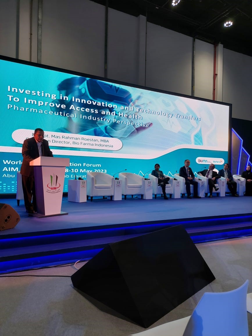 Bio Farma Bicara Inovasi dan Bagikan Ilmu Hadapi Pandemi Covid-19 di AIM Global 2023