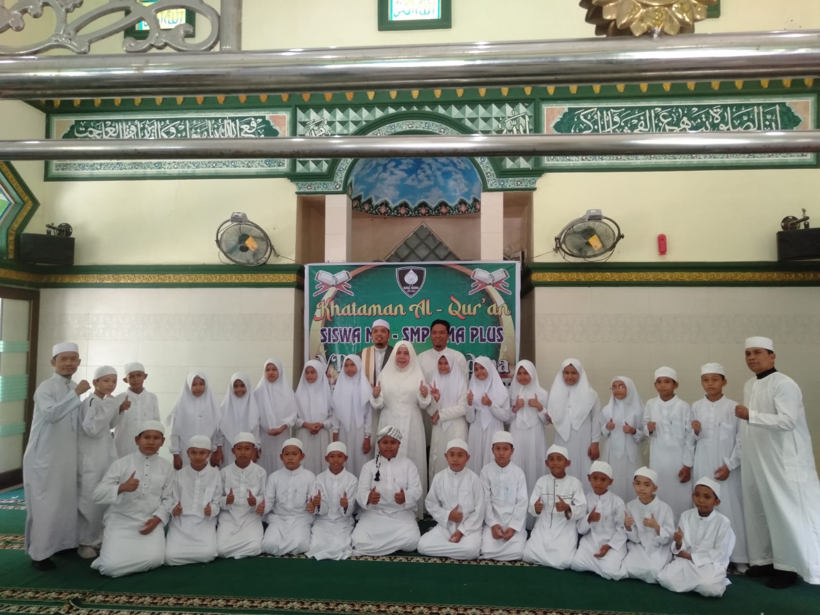 Jelang Ujian Sekolah Siswa MIS Nurul Hadina Khataman Alquran