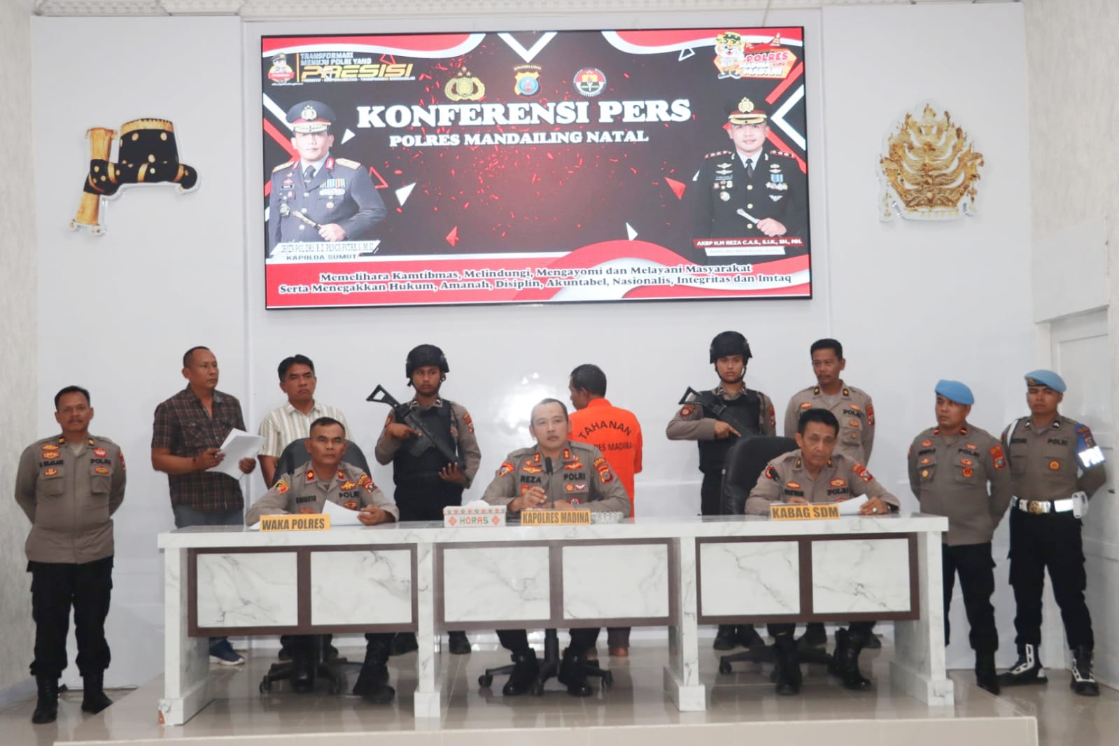 Polres Madina Ringkus Pelaku Penyiraman Air Keras