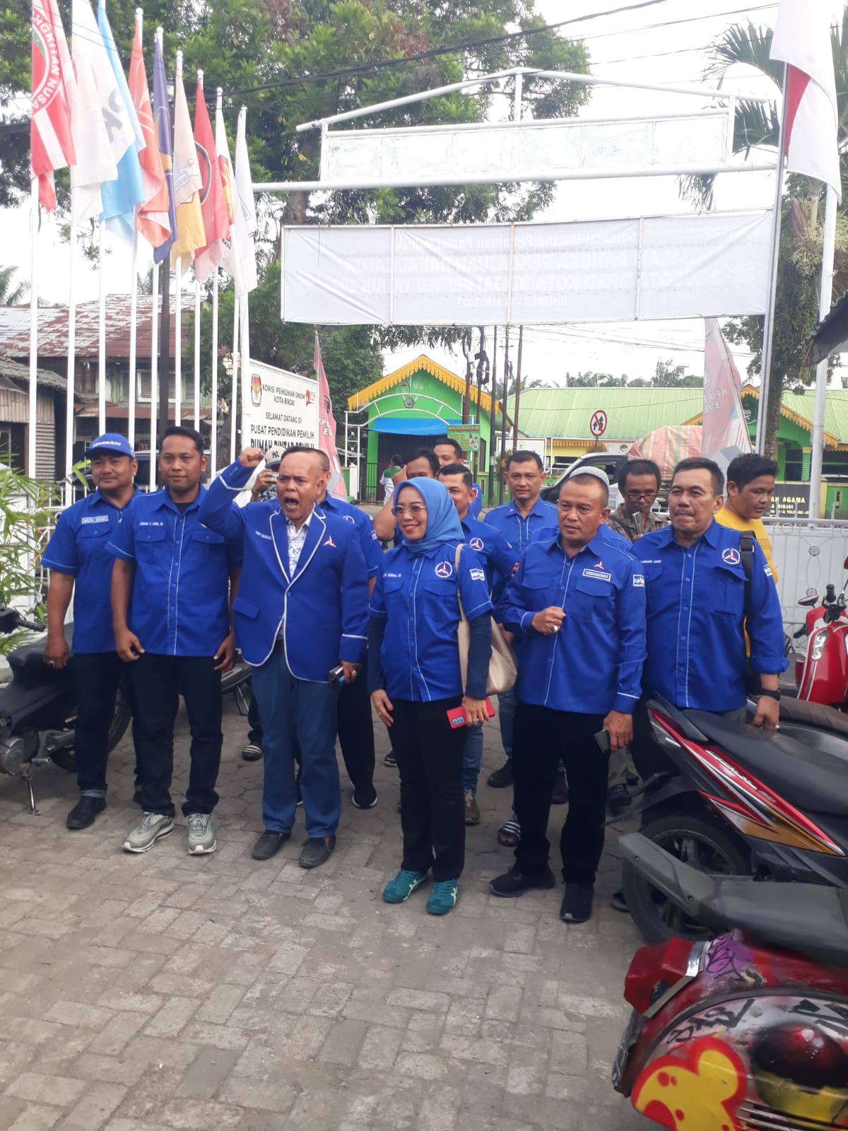 Partai Demokrat Binjai Datangi Kantor KPU