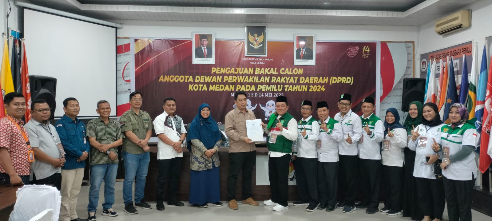 PKB Kota Medan Daftarkan 50 Bacalegnya ke KPU