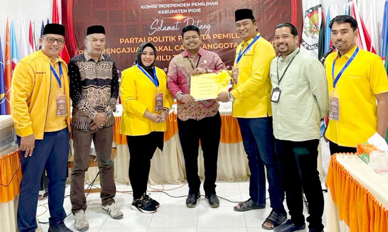 Daftarkan Bacaleg Potensial, Golkar Pidie Bidik Tambahan Kursi