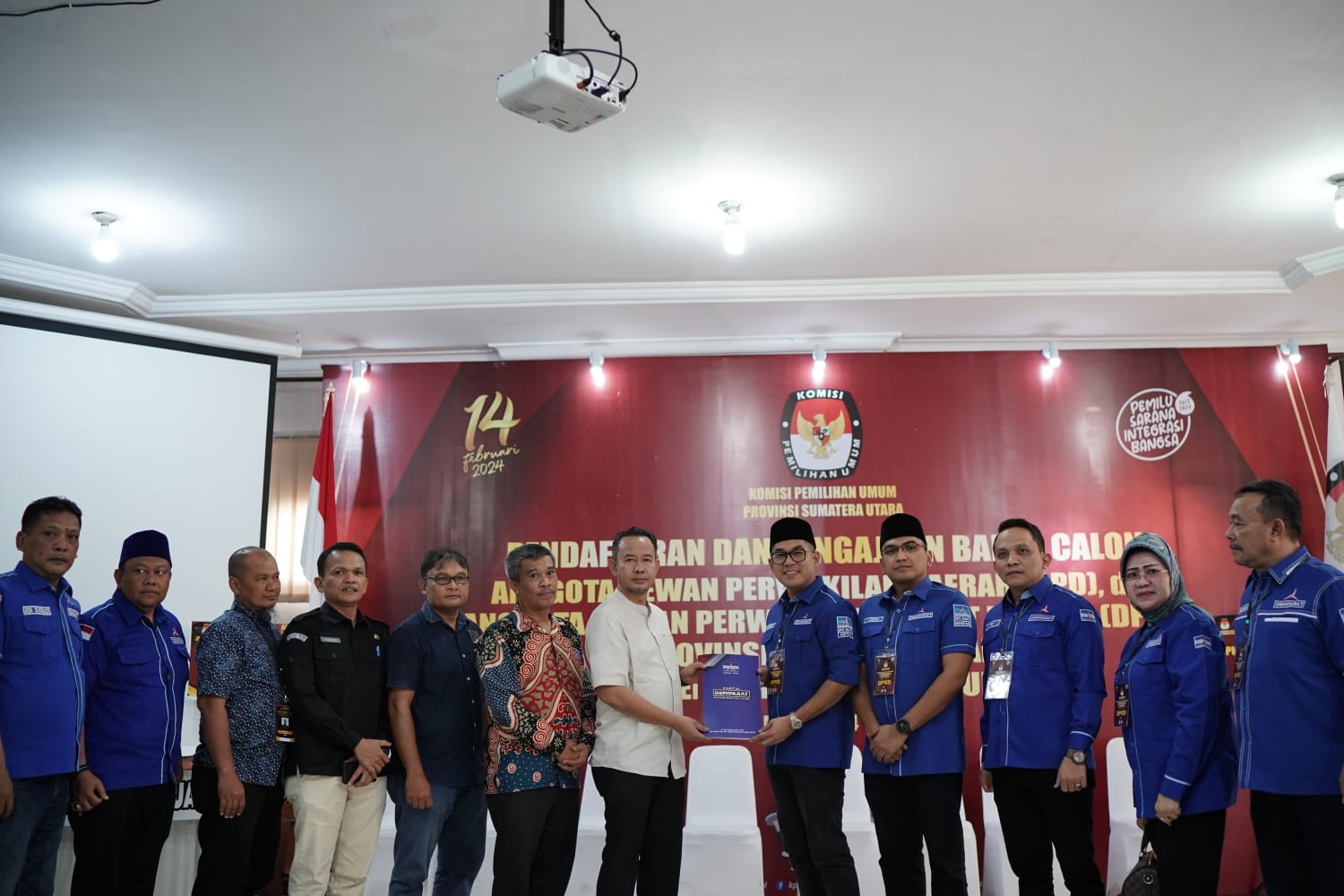 Target 19 Kursi, DPD Demokrat Sumut Daftar Bacaleg Ke KPU Sumut