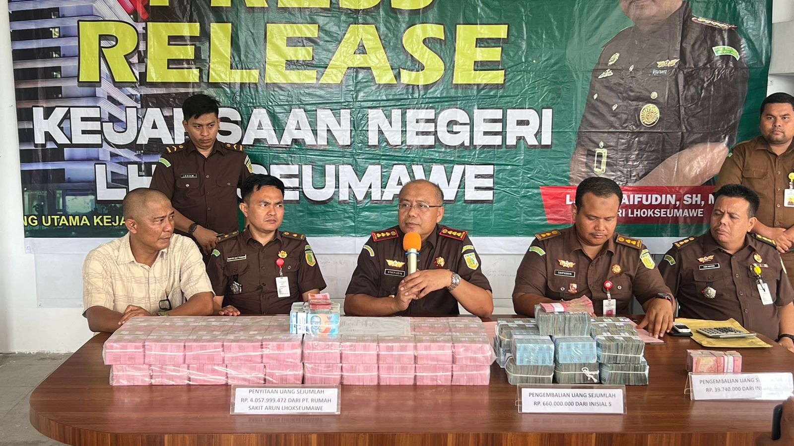 Tersandung Korupsi RS PT. Arun, Jaksa Sita Rp4,7 M