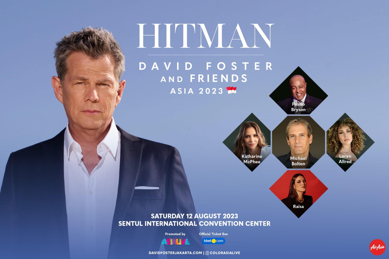 Tiket Resmi Konser Pemyanyi Legandaris David Foster& Friends Di tiket.com