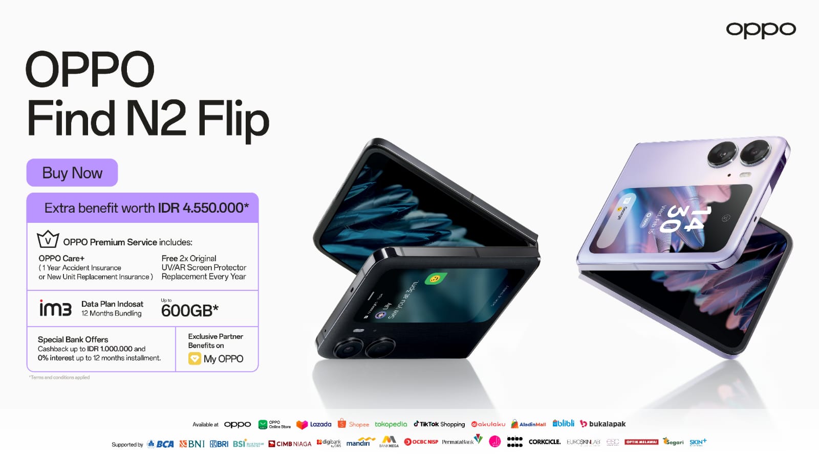 OPPO Find N2 Flip resmi hadir di Indonesia