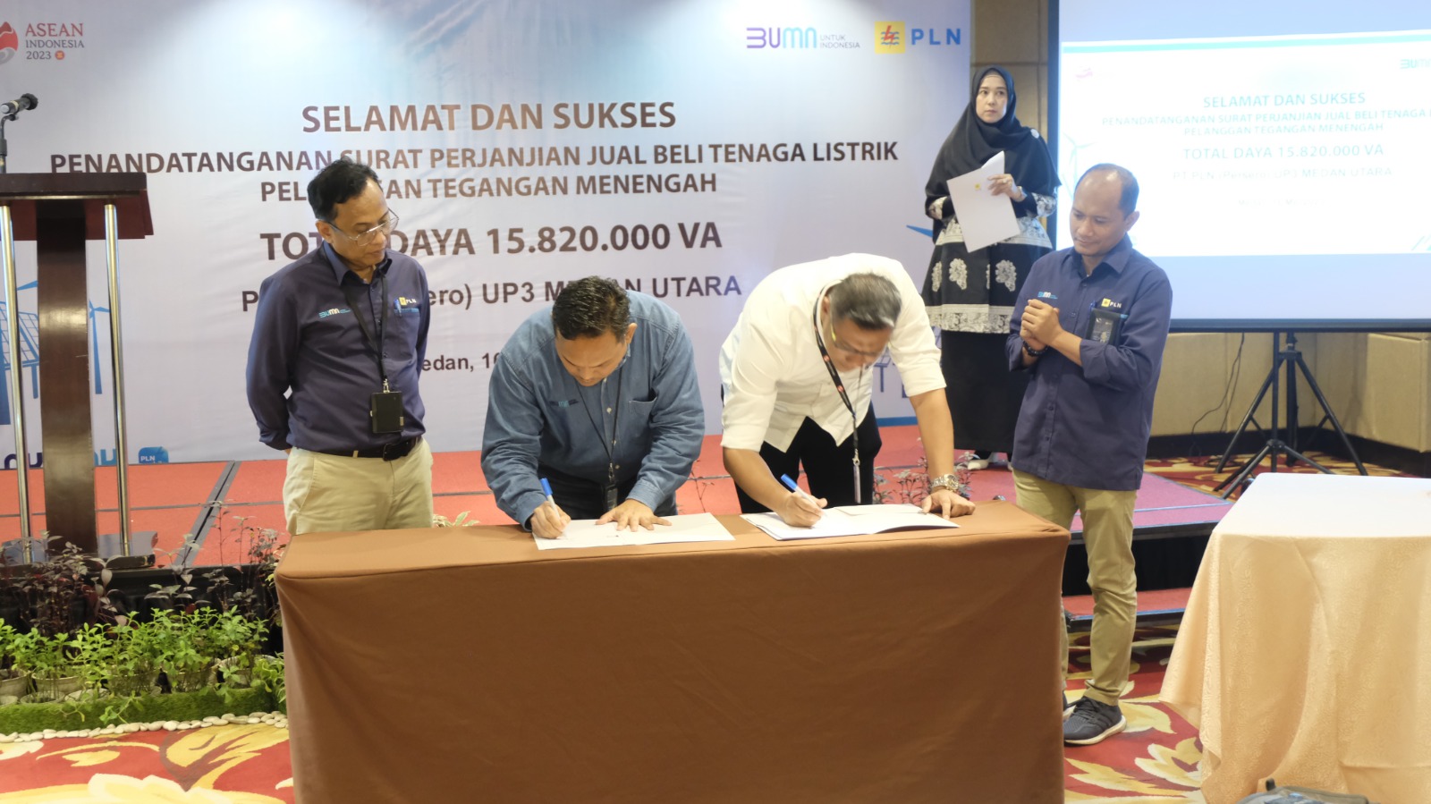 Dukung Industri Dan Bisnis Di Sumut, PLN Tandatangani SPJBTL Dengan 6 Perusahaan